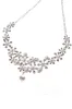Rhinestone Pearl Wedding Necklace Earrings Jewelry CY0047 sold by Cocomelody