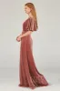 A-Line Floor Length Velvet Bridesmaid Dress Formal Dresses CB0367 sold by Cocomelody