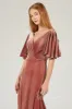 A-Line Floor Length Velvet Bridesmaid Dress Formal Dresses CB0367 sold by Cocomelody