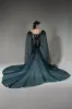 Trumpet-Mermaid Cathedral Train Tulle Wedding Dress CW2504 sold by Cocomelody