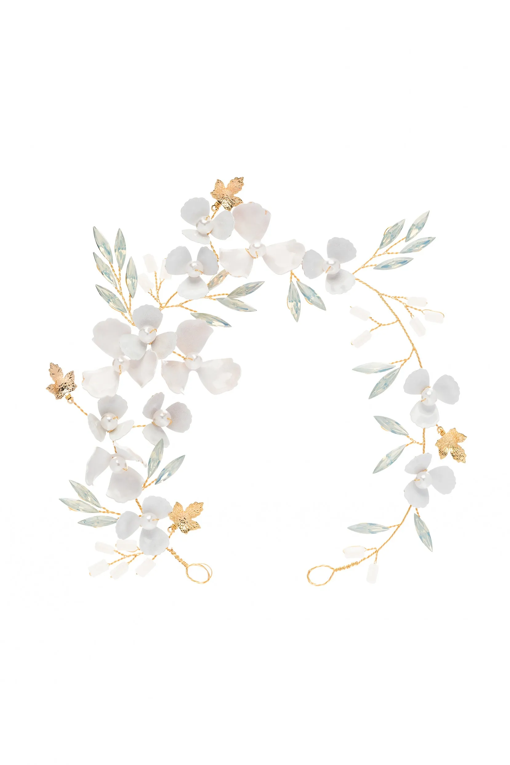 Alloy Headbands with Pearl Rhinestone CH0374 sold by Cocomelody