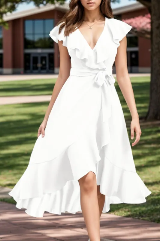 A-Line High-Low Chiffon Graduation Dresses CS0544 sold by Cocomelody