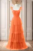 A-Line Sweep-Brush Train Tulle Prom Dress CS0471 sold by Cocomelody