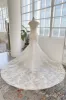Trumpet-Mermaid Chapel Train Lace Tulle Wedding Dress CW3000 sold by Cocomelody