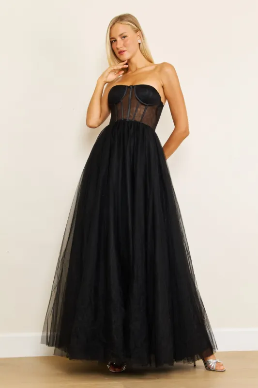 A-Line Ankle Length Tulle Dress CG0249 sold by Cocomelody
