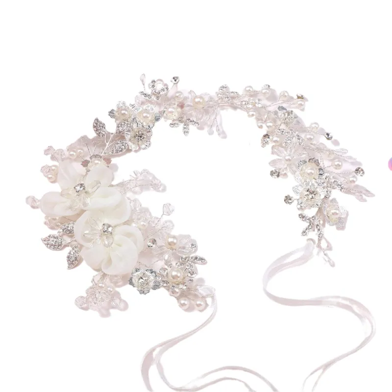 Bridal headband Pearl show headband wedding Headpieces 778654613241 sold by Cocomelody