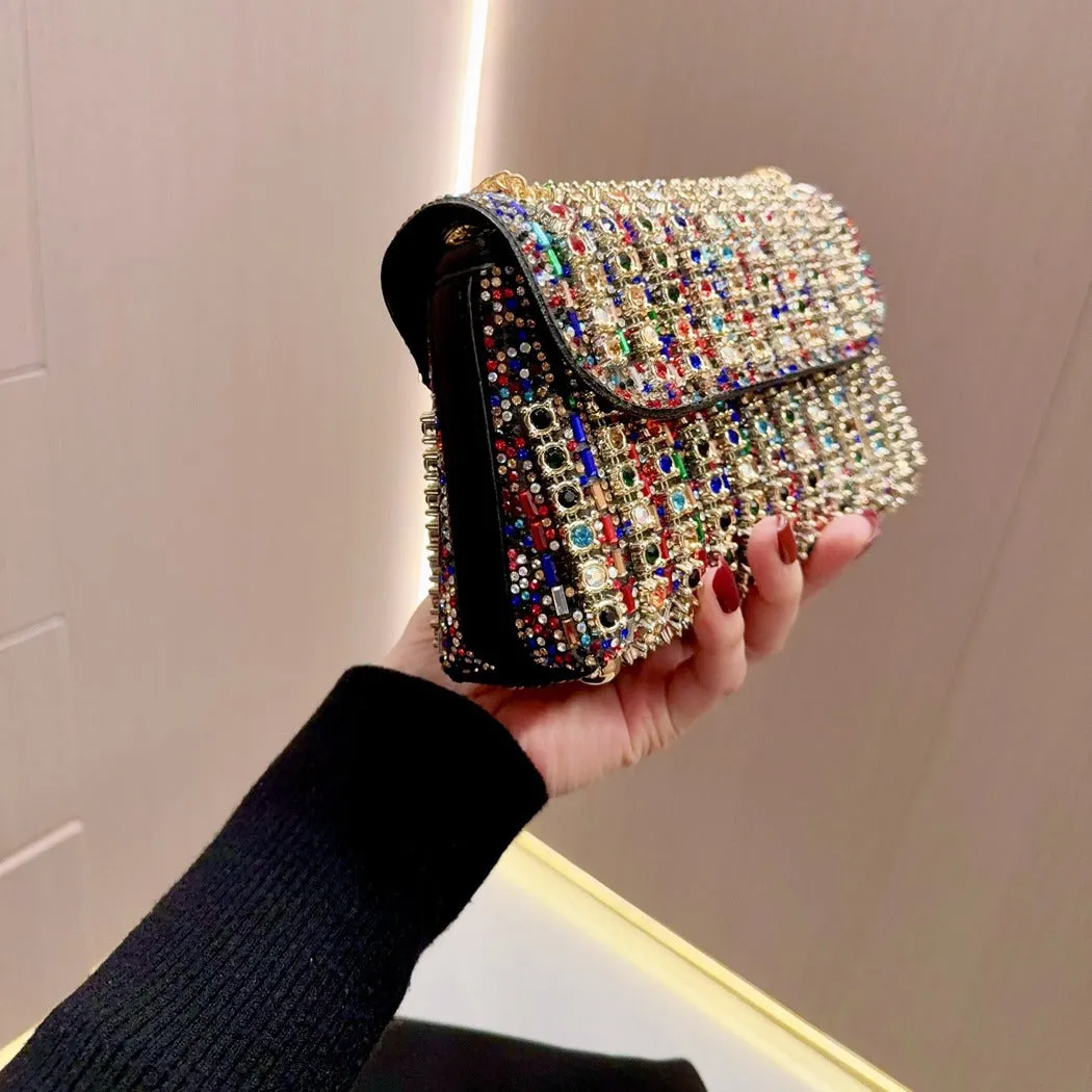 Vintage underarm bag Stylish rhinestone small bag Shoulder Bag Crossbody dinner bag 777753447631 sold by Cocomelody product image thumbnail 4