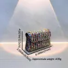 Vintage underarm bag Stylish rhinestone small bag Shoulder Bag Crossbody dinner bag 777753447631 sold by Cocomelody