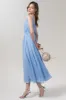 A-Line Tea Length Chiffon Bridesmaid Dress CB0555 sold by Cocomelody