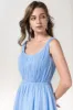 A-Line Tea Length Chiffon Bridesmaid Dress CB0555 sold by Cocomelody
