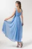 A-Line Tea Length Chiffon Bridesmaid Dress CB0555 sold by Cocomelody