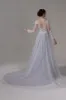 A-Line Chapel Train Lace Tulle Wedding Dress CW2809 sold by Cocomelody