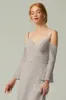 A-Line Floor Length Chiffon Bridesmaid Dress CB0307 sold by Cocomelody