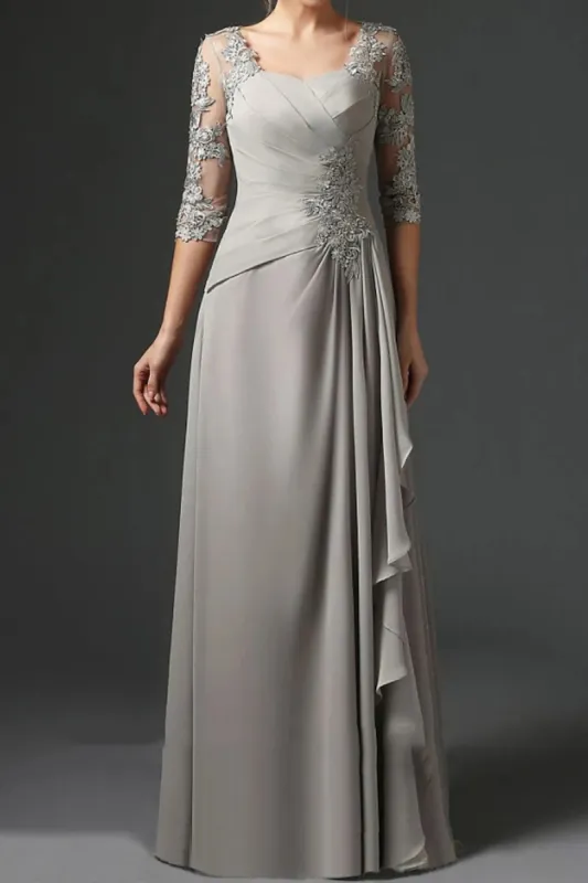 Sheath-Column Floor Length Chiffon Mother Dress CM0075 sold by Cocomelody