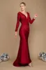 Mermaid Sweep-Brush Train Elastic Knitted Fabric Dress CG0199 sold by Cocomelody