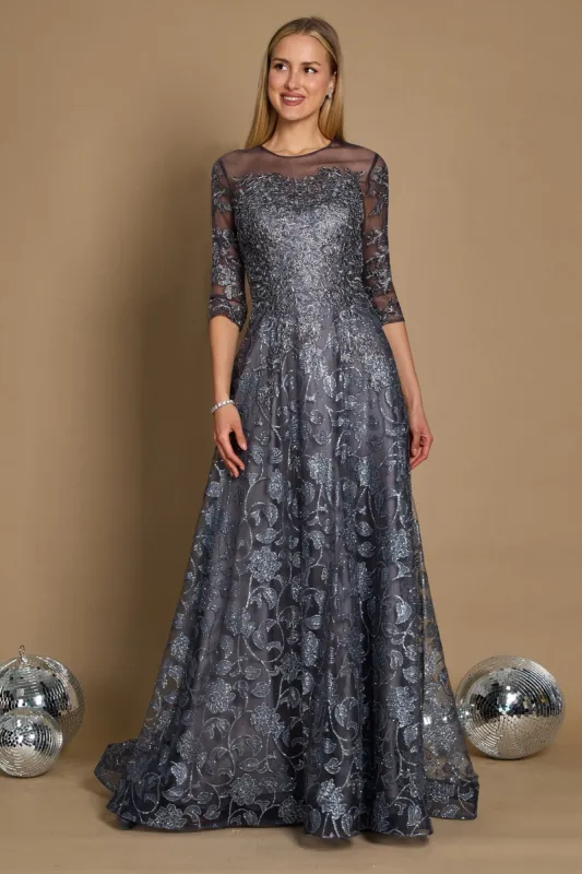 A-Line Sweep-Brush Train Lace Dress CM0118 sold by Cocomelody
