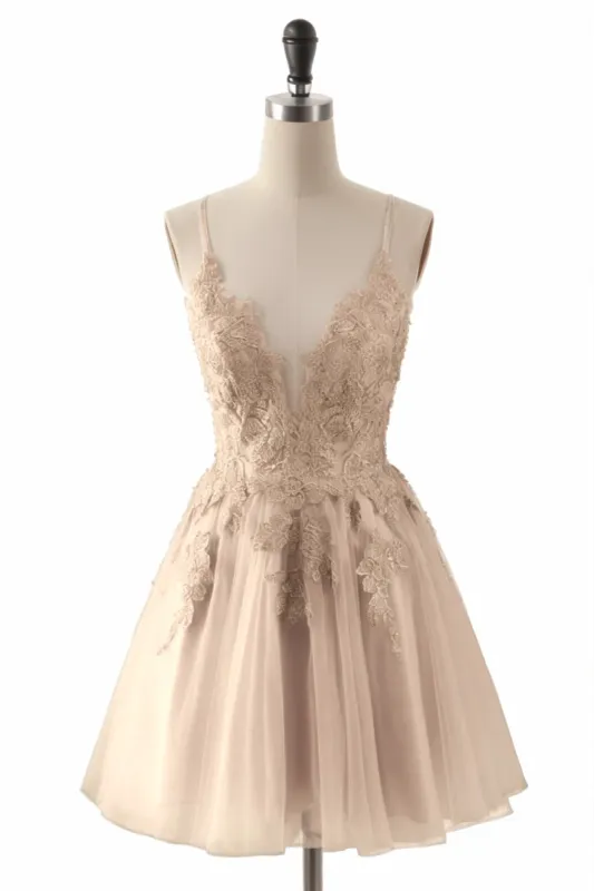 A-Line Short-Mini Tulle Homecoming Dresses CS0506 sold by Cocomelody
