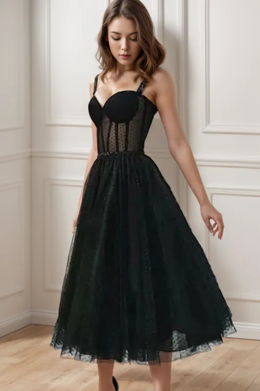 A-Line Tea Length Tulle Homecoming Dresses CS0515 sold by Cocomelody
