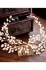 Alloy Hair Combs with Pearls CH0410 sold by Cocomelody