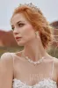 Zircon Wedding Necklace and Earrings Jewelry JS17005 sold by Cocomelody