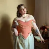 Rosalie Linen Corset sold by Haus Dahlia