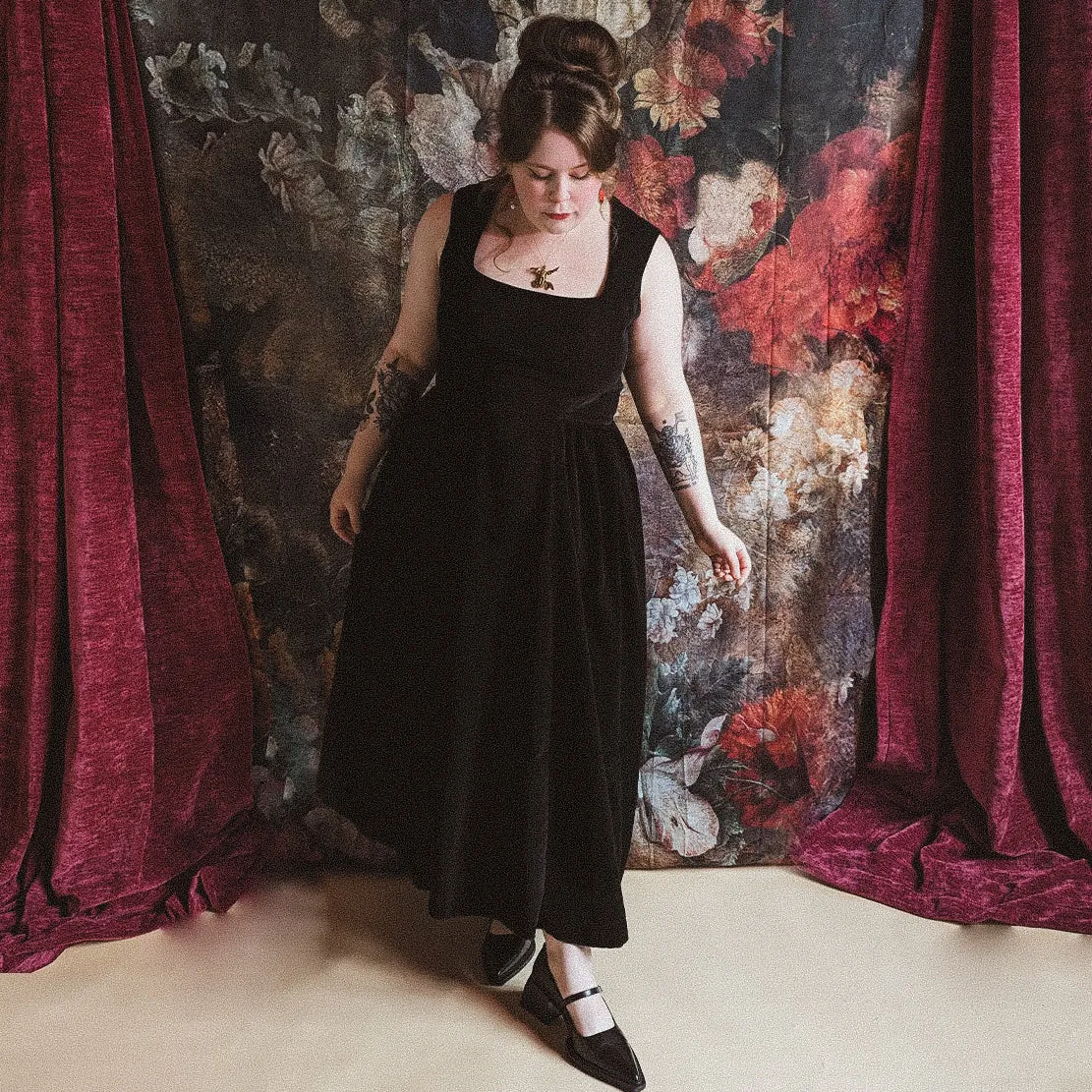 Emma Velvet Dress sold by Haus Dahlia product image thumbnail 4