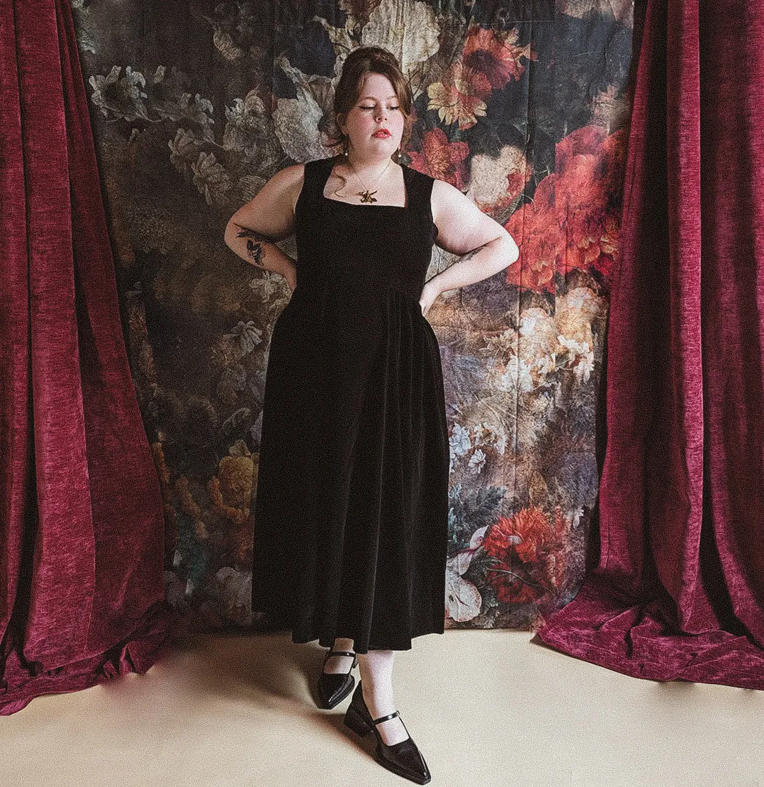 Emma Velvet Dress sold by Haus Dahlia product image thumbnail 2