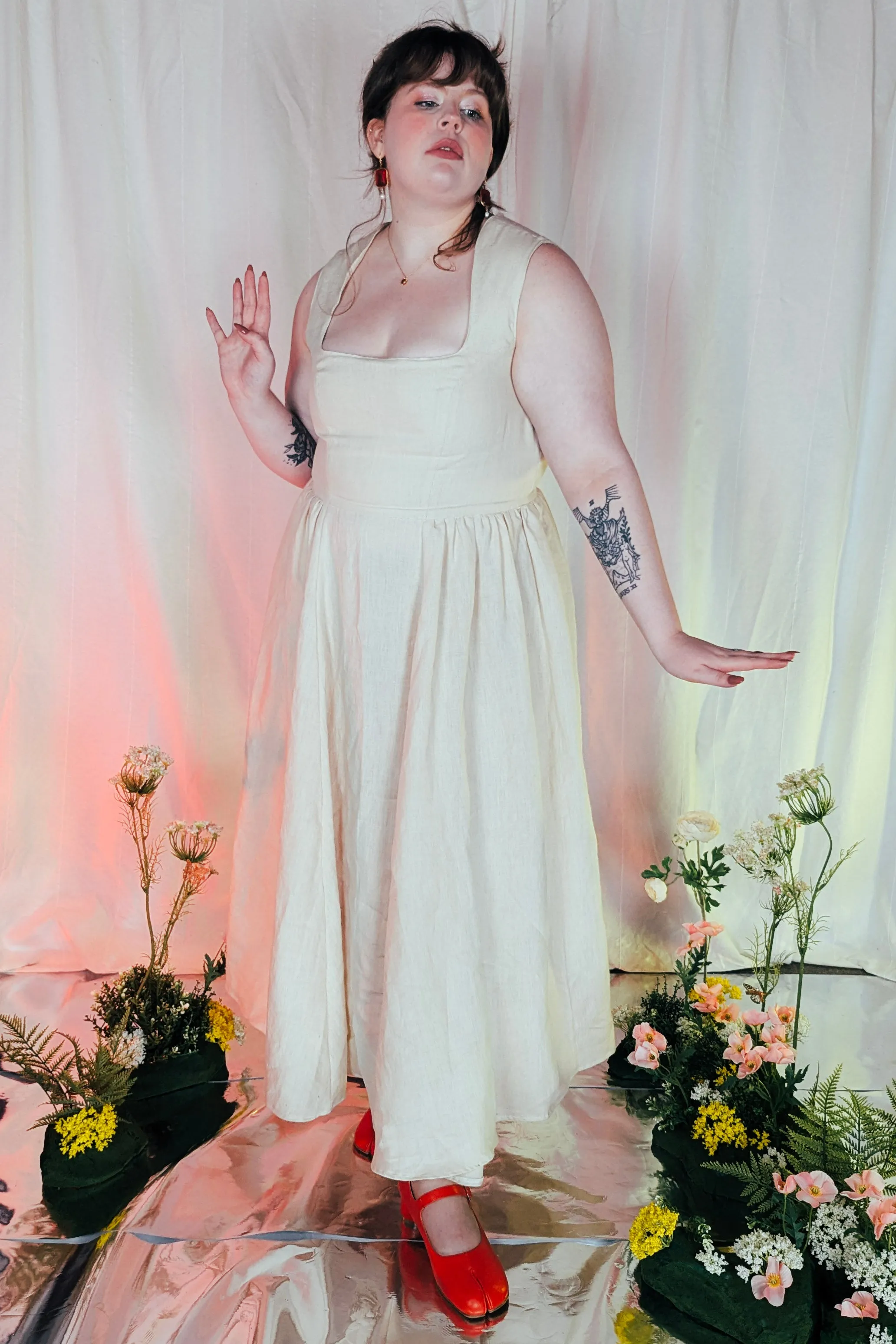 Rowan Linen Dress sold by Haus Dahlia product image thumbnail 5