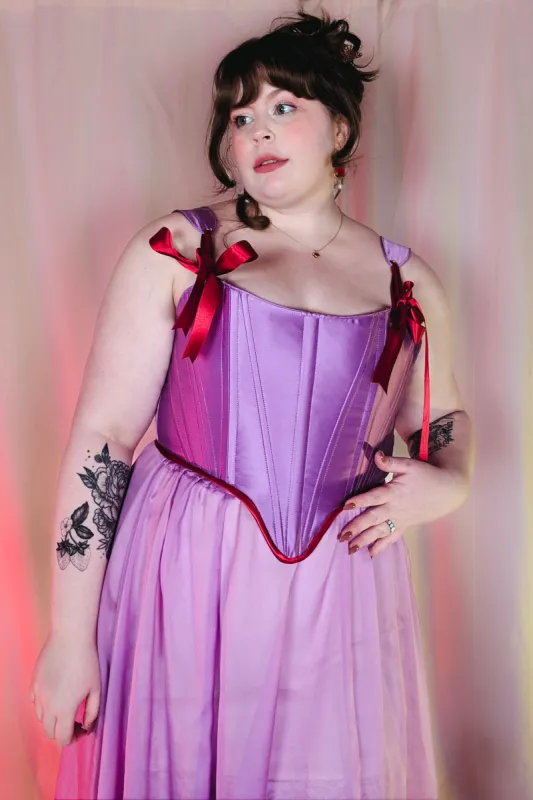 Sabrina Silk Corset sold by Haus Dahlia