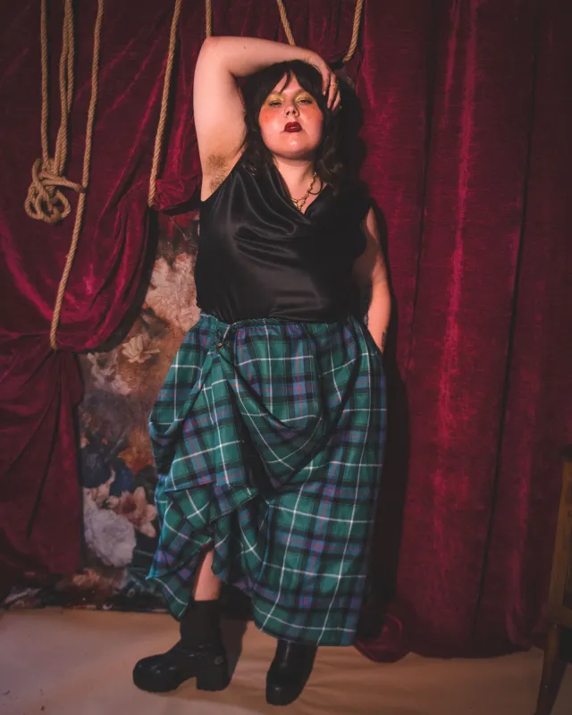Flora Tartan Skirt sold by Haus Dahlia