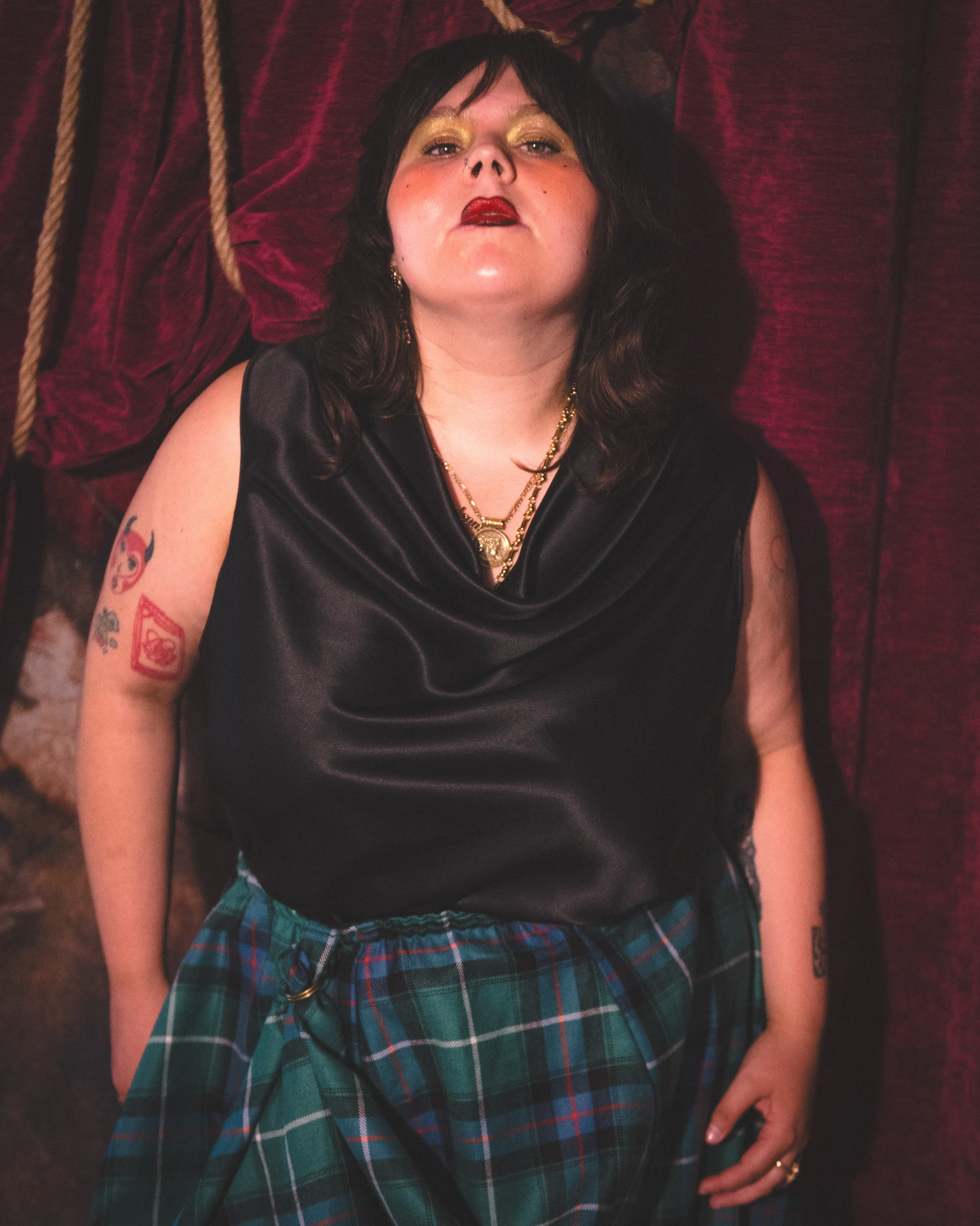 Riona Silk Top sold by Haus Dahlia