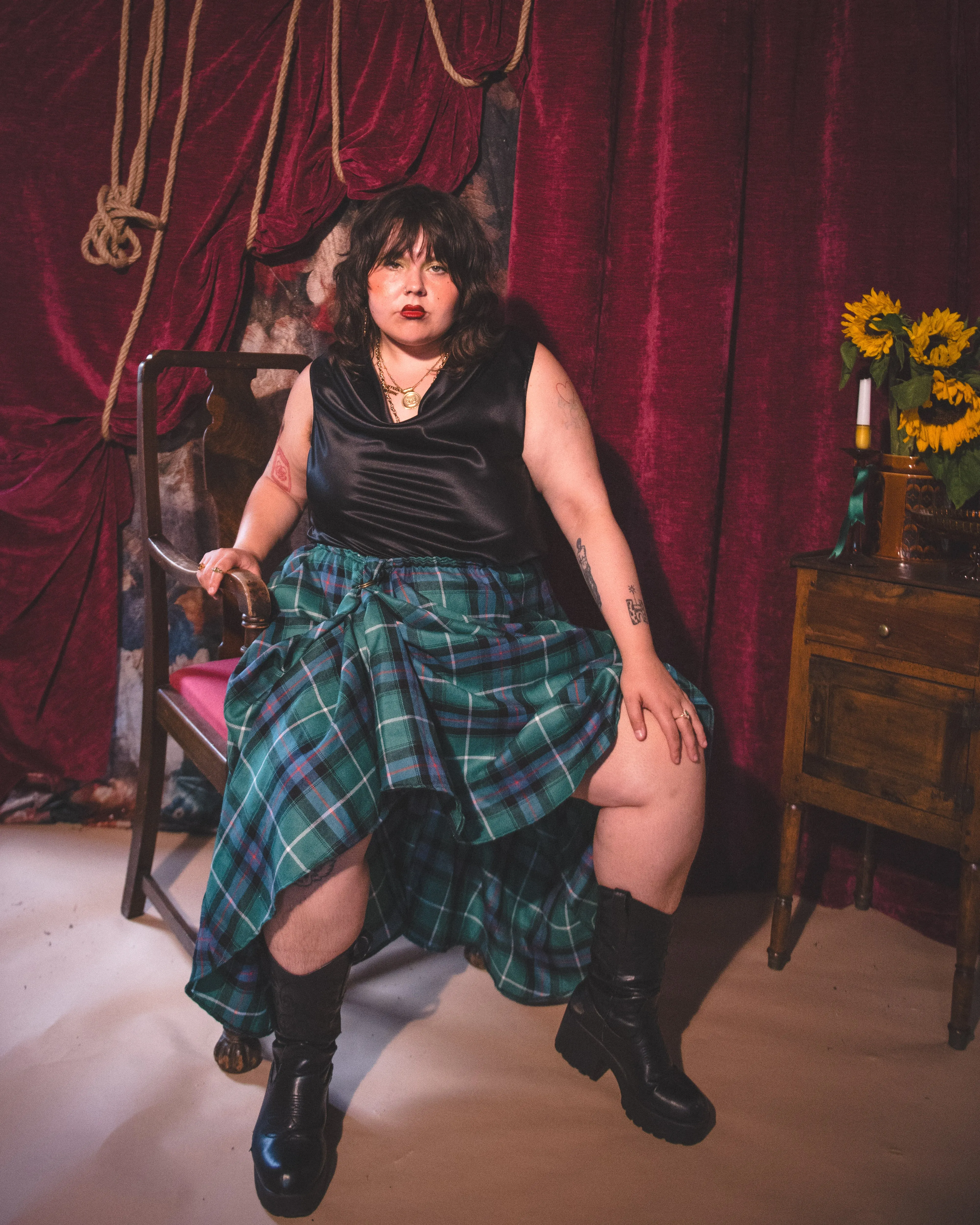 Riona Silk Top sold by Haus Dahlia product image thumbnail 3