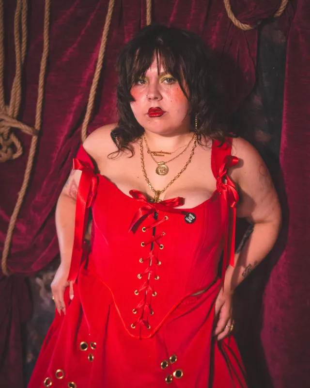 Regina Velvet Corset sold by Haus Dahlia