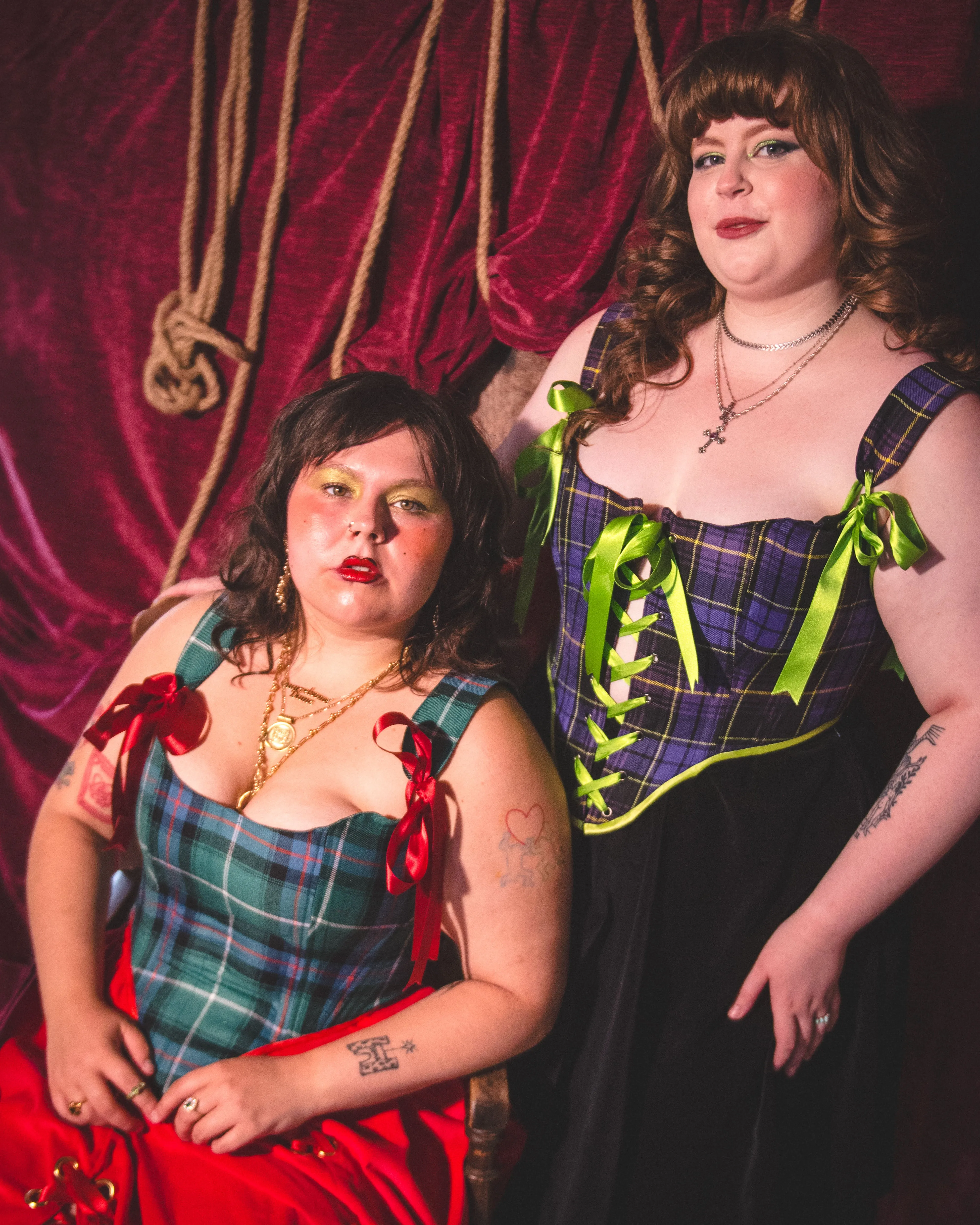 Regina Tartan Corset sold by Haus Dahlia product image thumbnail 3