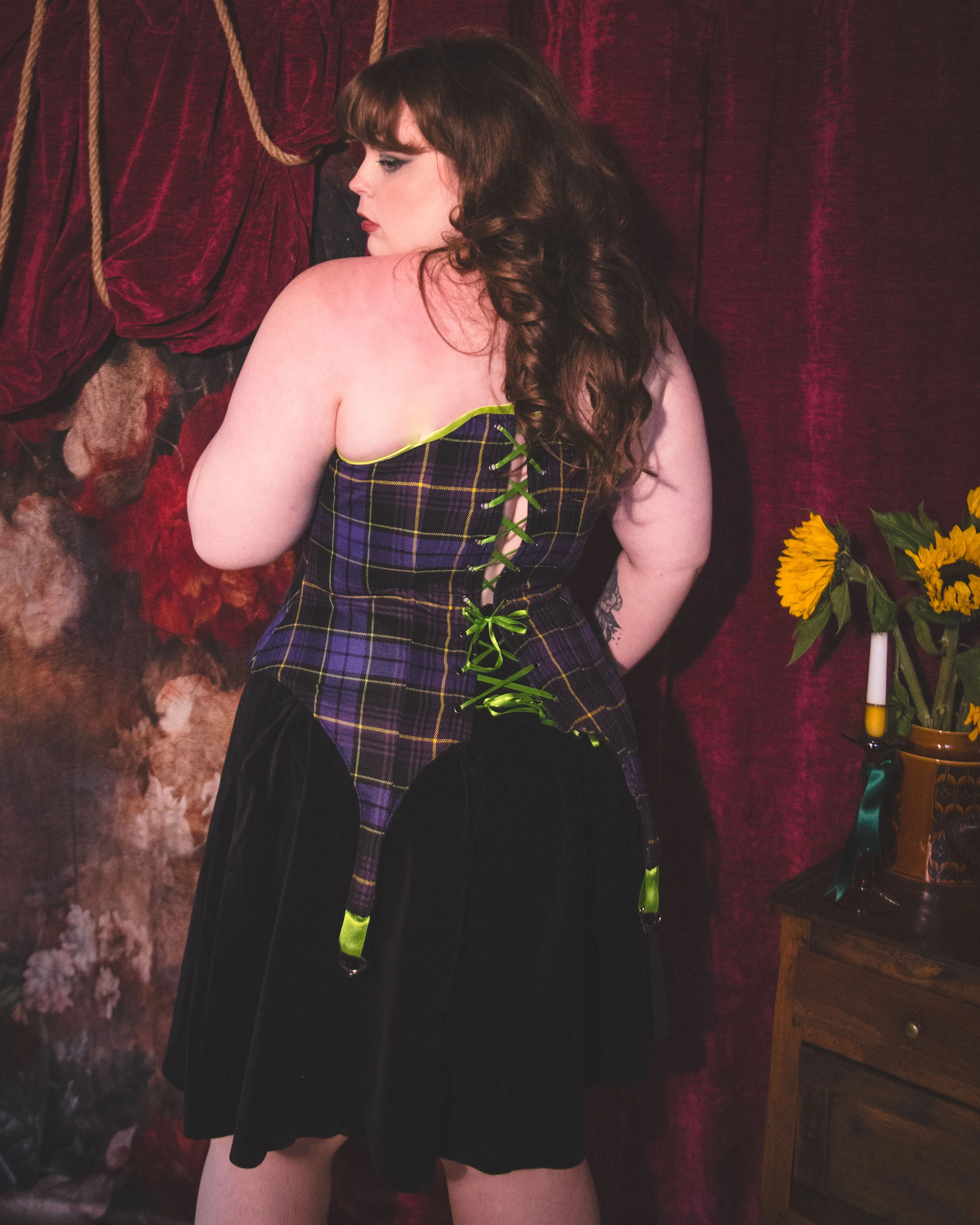 Callie Suspender Corset sold by Haus Dahlia product image thumbnail 4