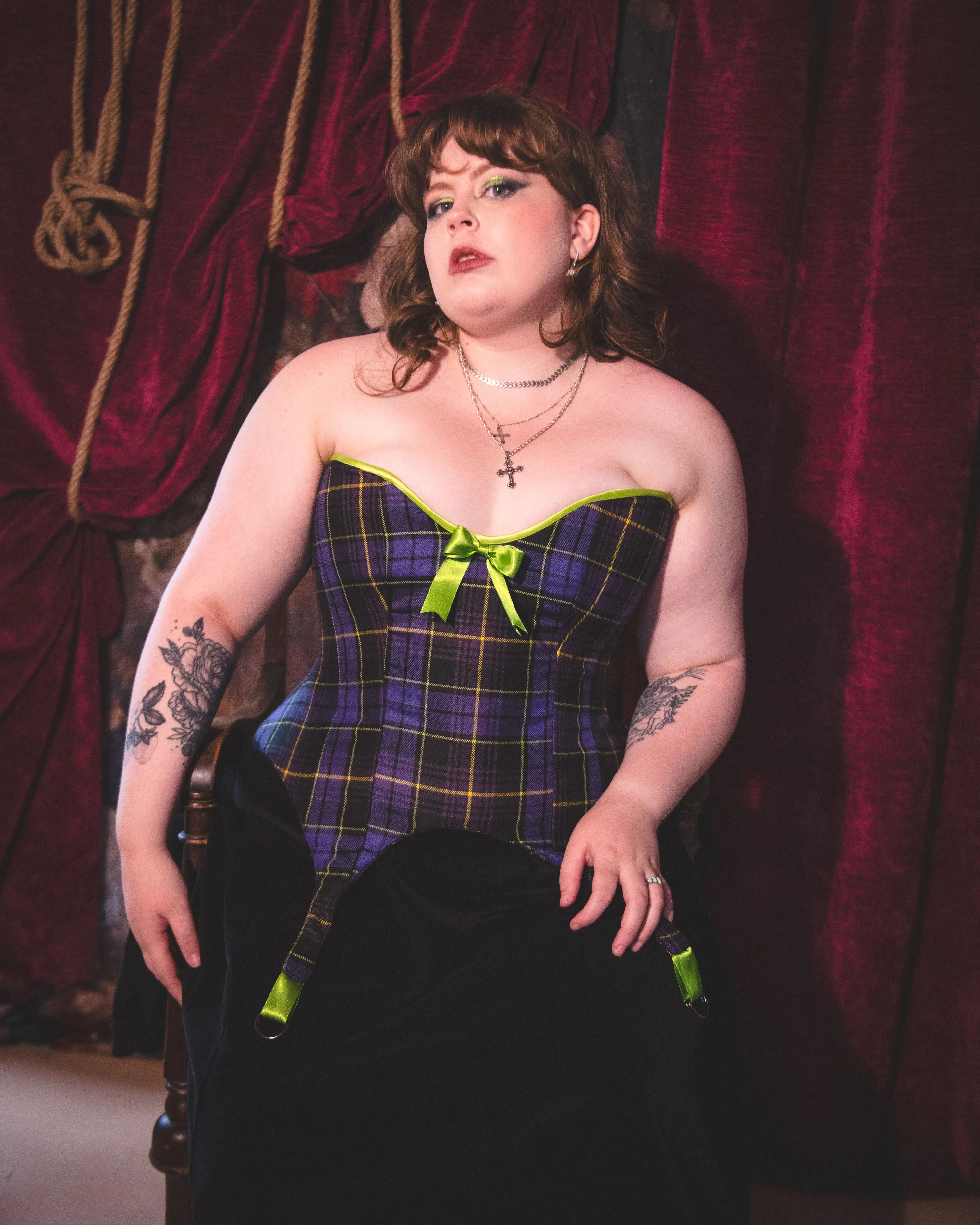 Callie Suspender Corset sold by Haus Dahlia product image thumbnail 2