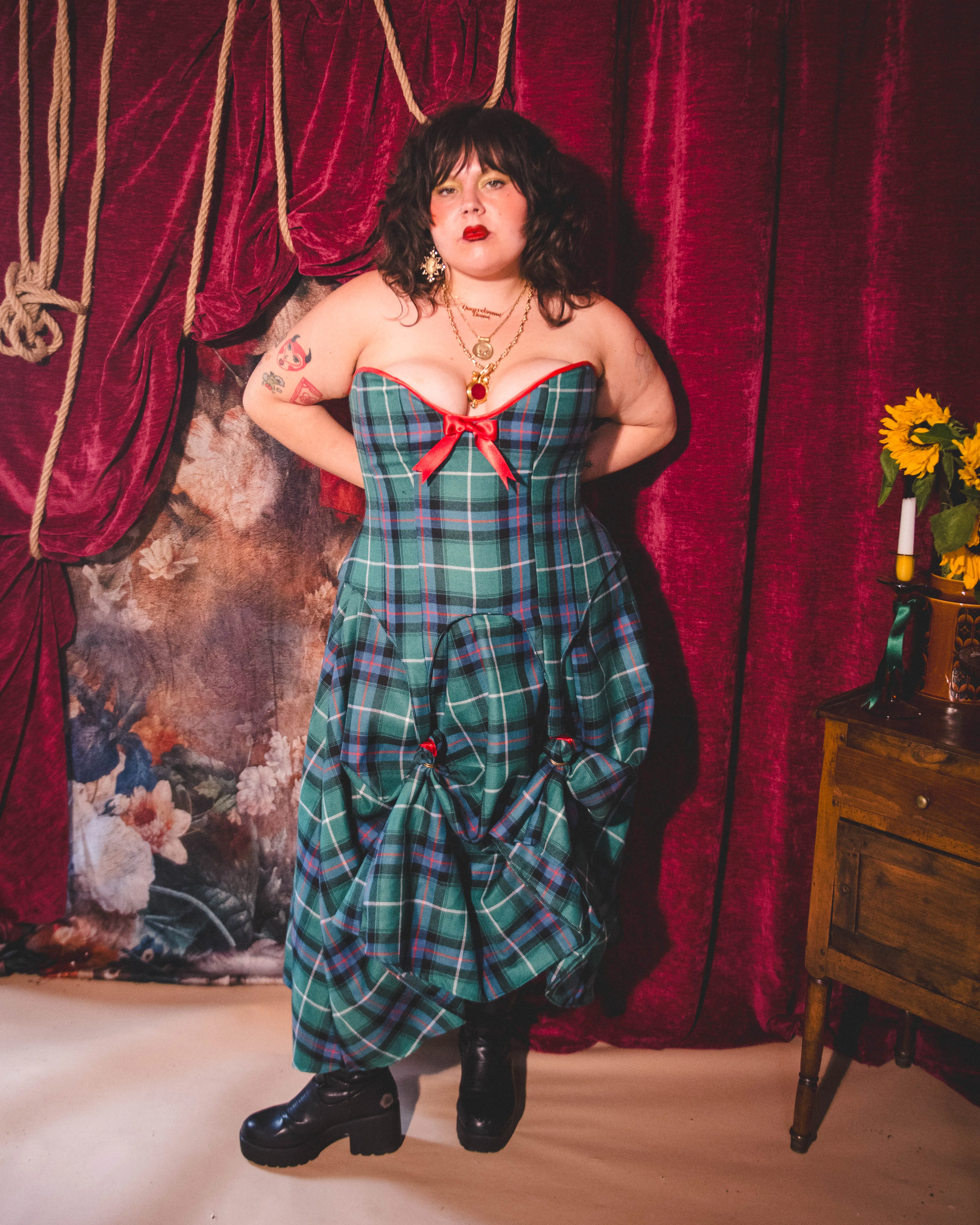 Callie Suspender Corset sold by Haus Dahlia product image thumbnail 3