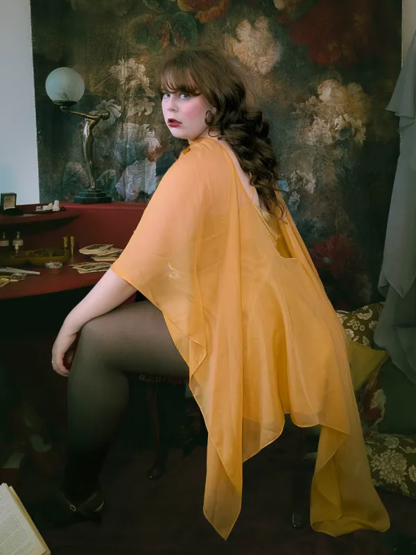 Florence Chiffon Cape made by Haus Dahlia