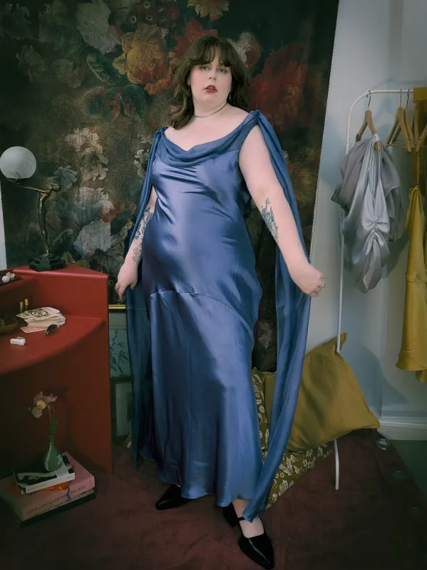 Cordelia Silk Dress made by Haus Dahlia