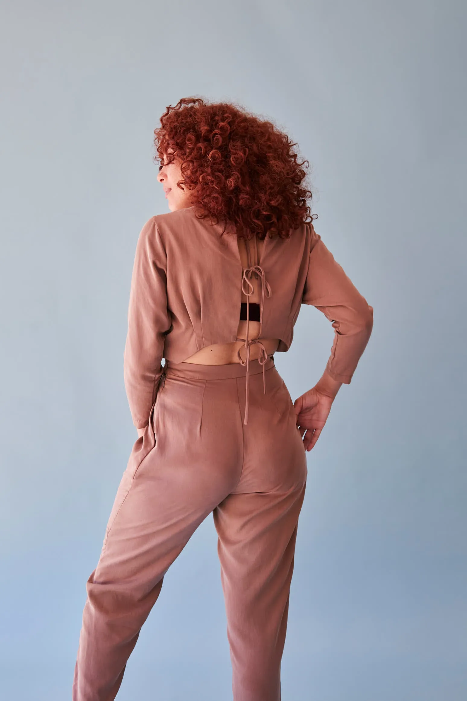 The Bringing Sexy Back ezp® Jumpsuit Rose Lyocell sold by Leim product image thumbnail 5