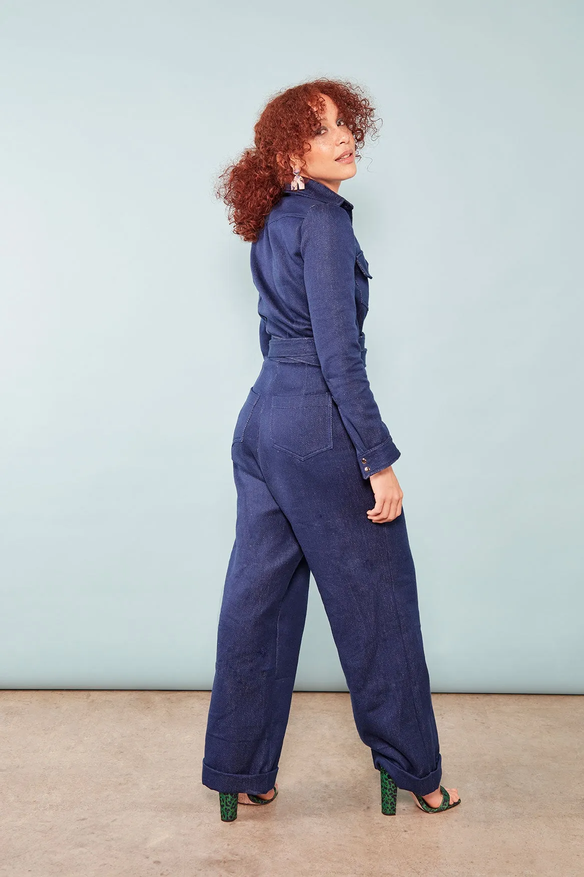 The Alex ezp® Boilersuit Indigo Organic Denim sold by Leim product image thumbnail 5