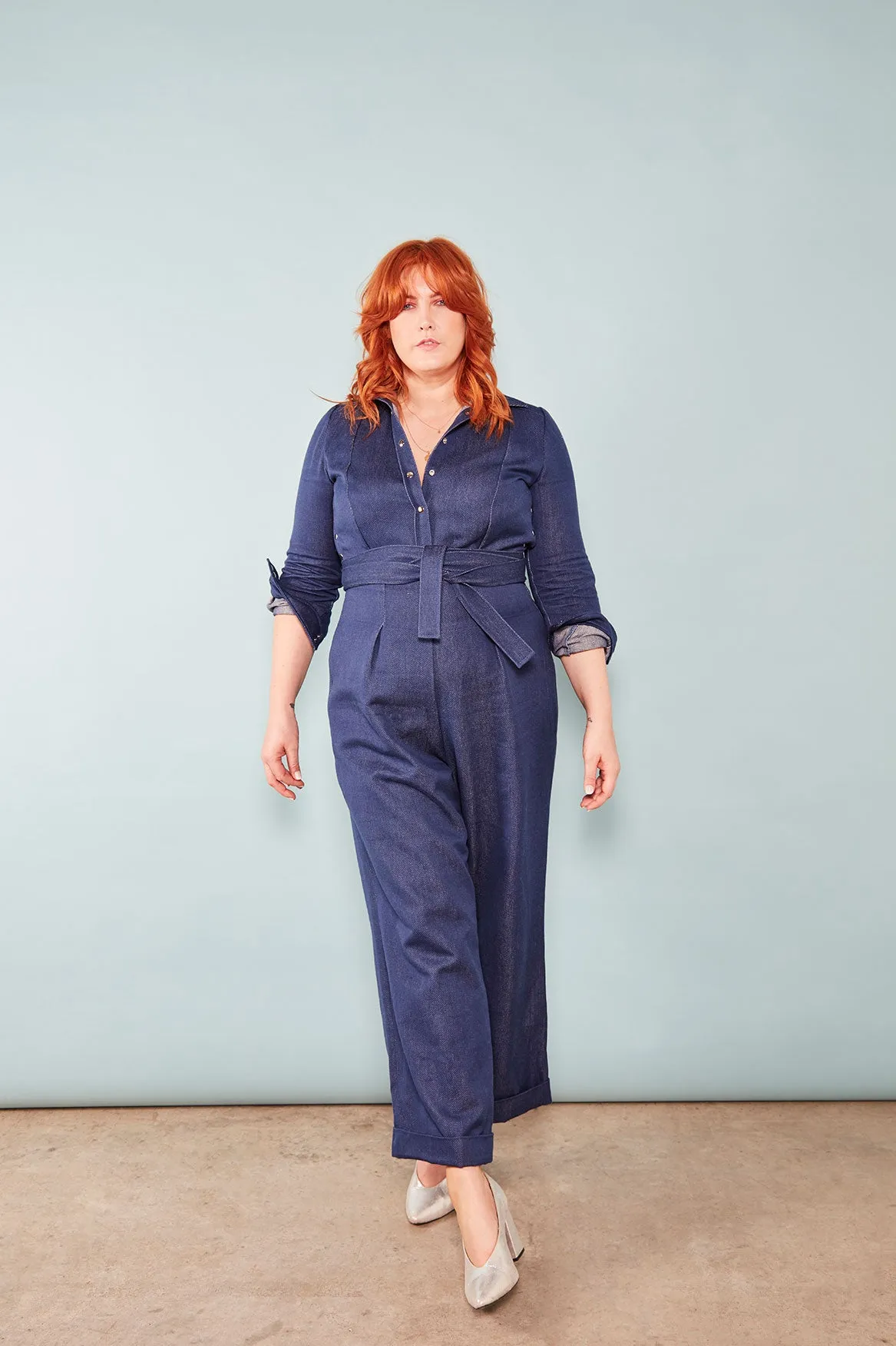 The Alex ezp® Boilersuit Indigo Organic Denim sold by Leim