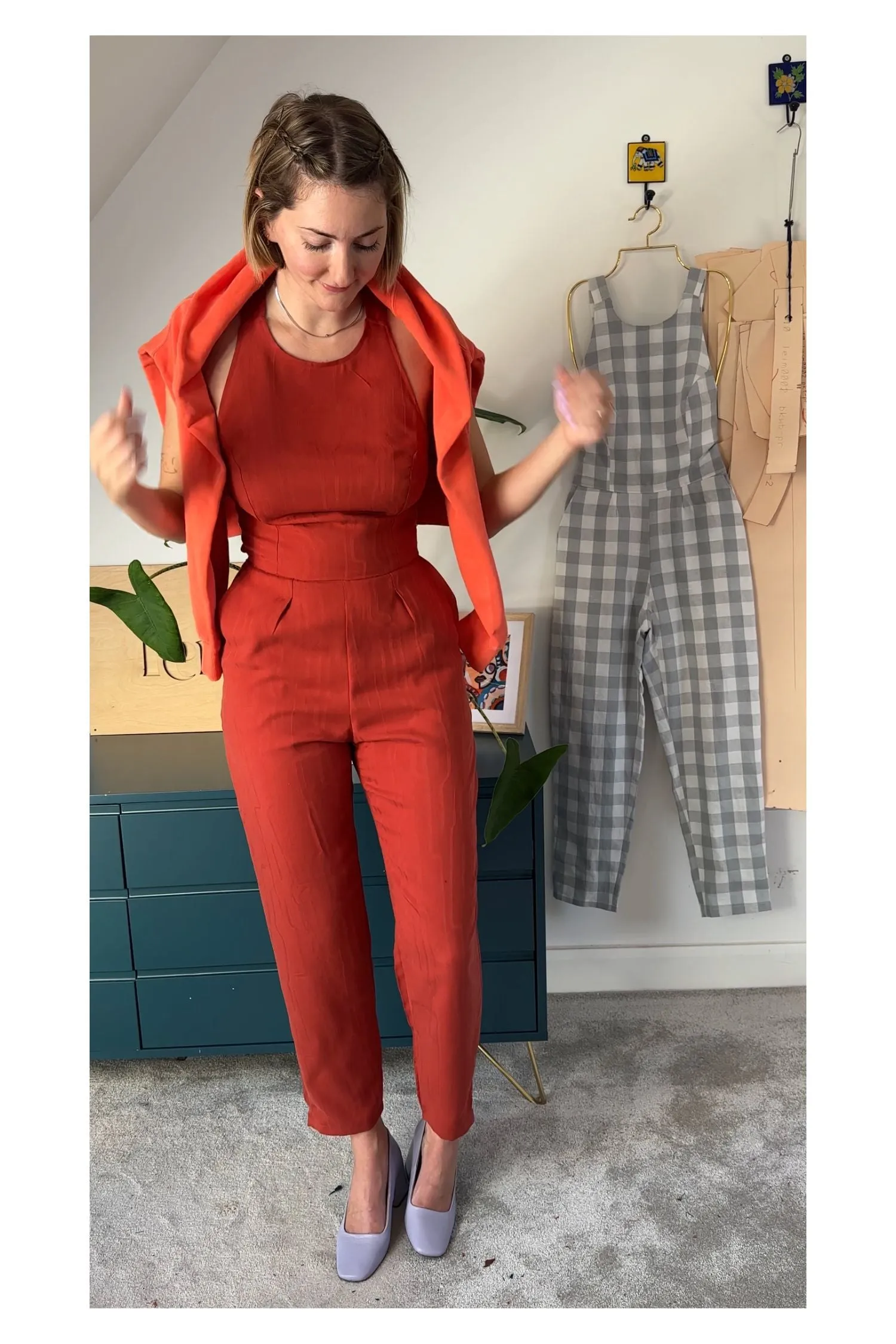 The Sisterhood ezp® Jumpsuit Rust Tencel sold by Leim