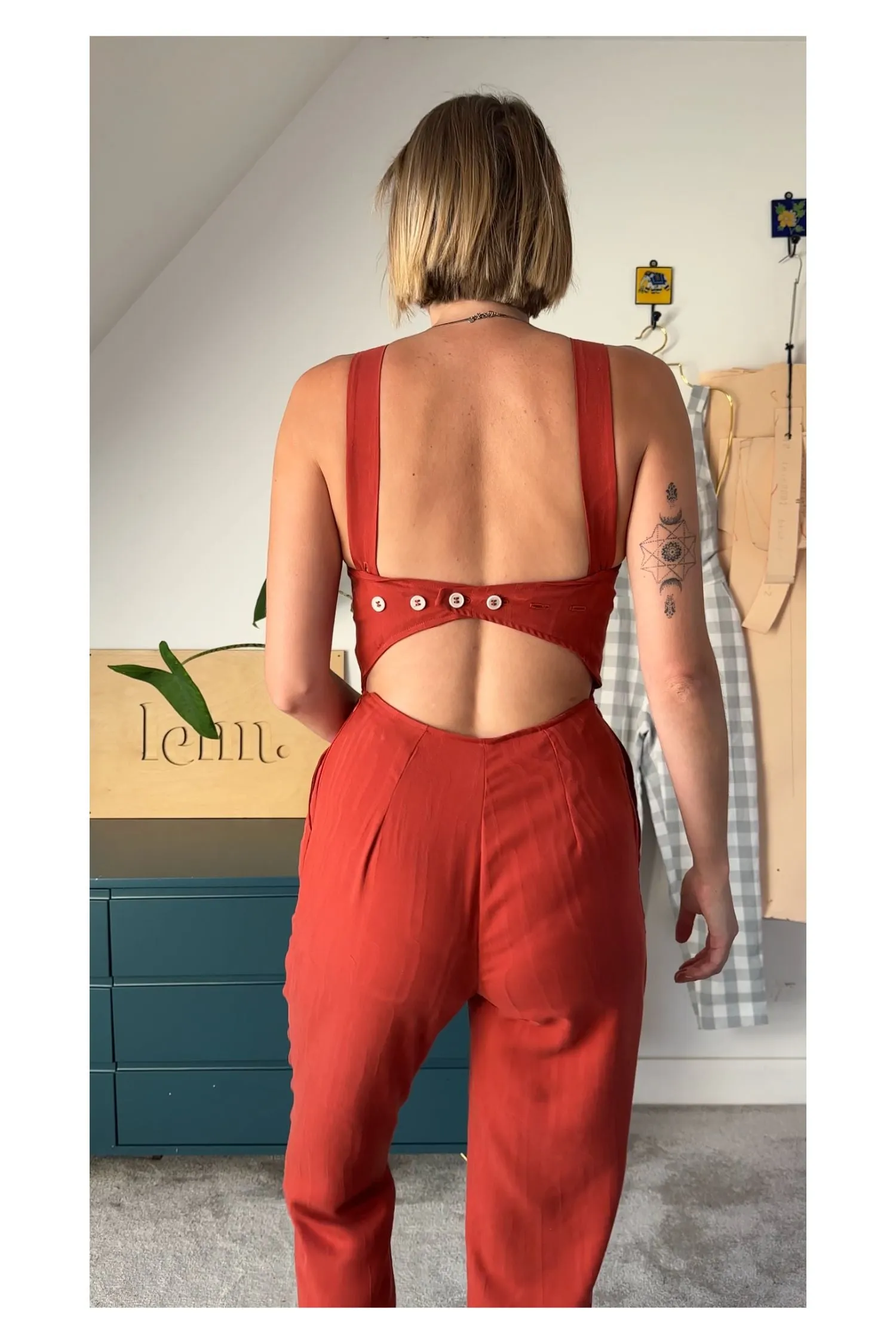 The Sisterhood ezp® Jumpsuit Rust Tencel sold by Leim product image thumbnail 3