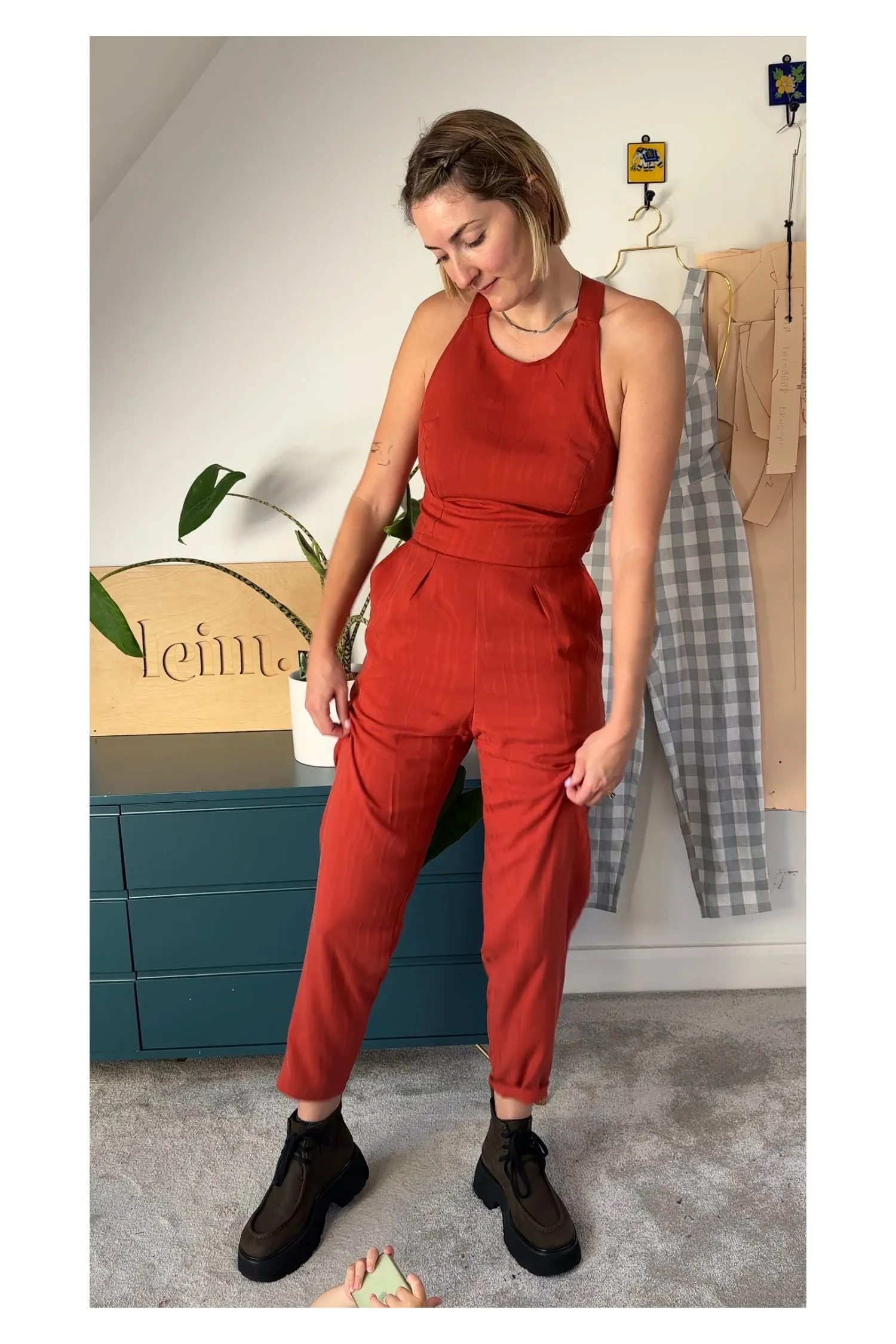 The Sisterhood ezp® Jumpsuit Rust Tencel sold by Leim product image thumbnail 4