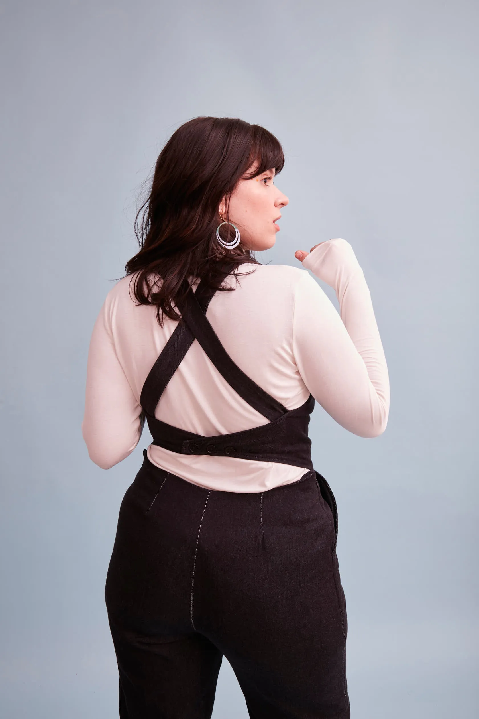 The Sisterhood ezp® Jumpsuit Black Organic Denim sold by Leim product image thumbnail 5