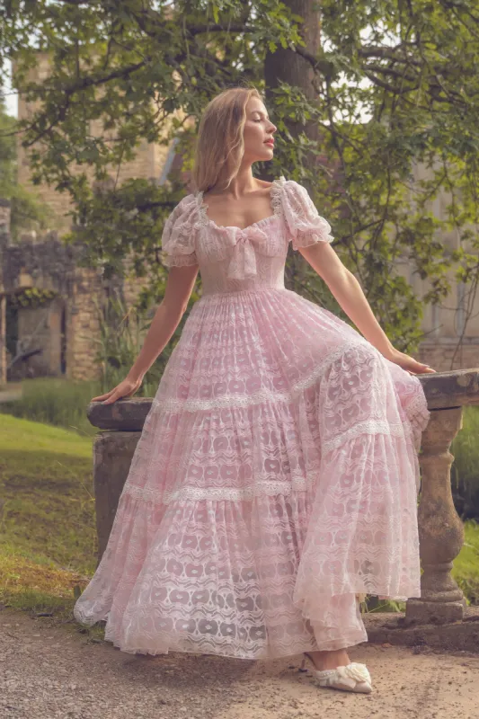 Dream Blossom Lace Maxi Dress sold by fairy tong