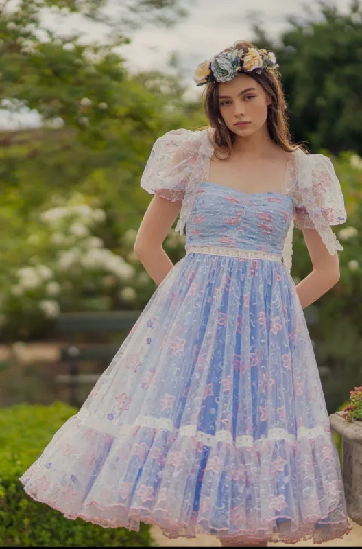 Blue Magic Midi Dress sold by fairy tong