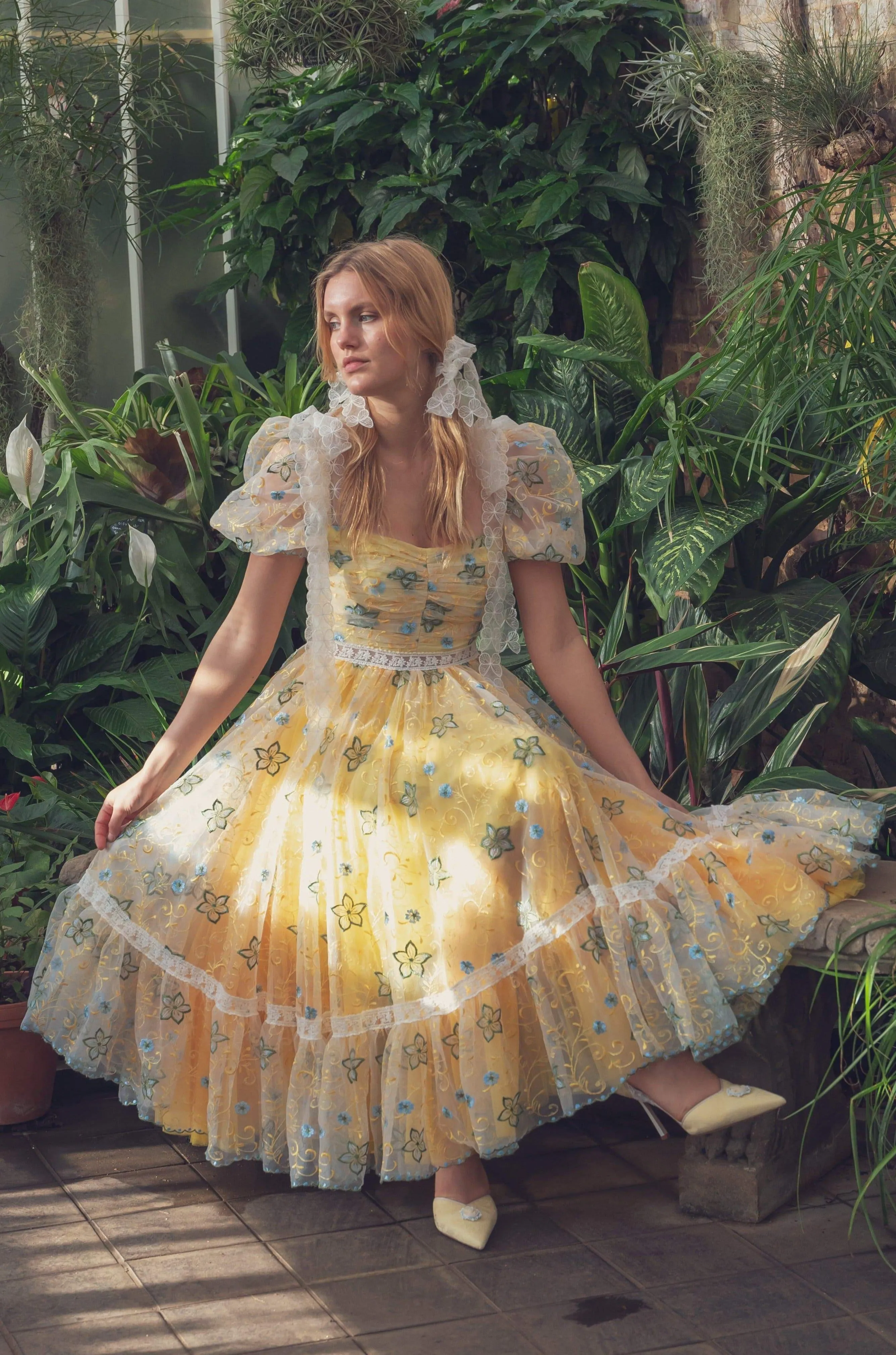 Sunshine Magic Midi Dress sold by fairy tong