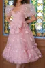 Butterfly Fairy Sequin Midi Dress - Peach sold by fairy tong